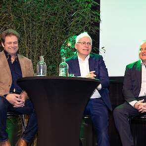 Alex Datema (Rabobank), Piet Adema (demissionair minister van Landbouw) en Marc Oudenhoven (gedeputeerde Noord Brabant)