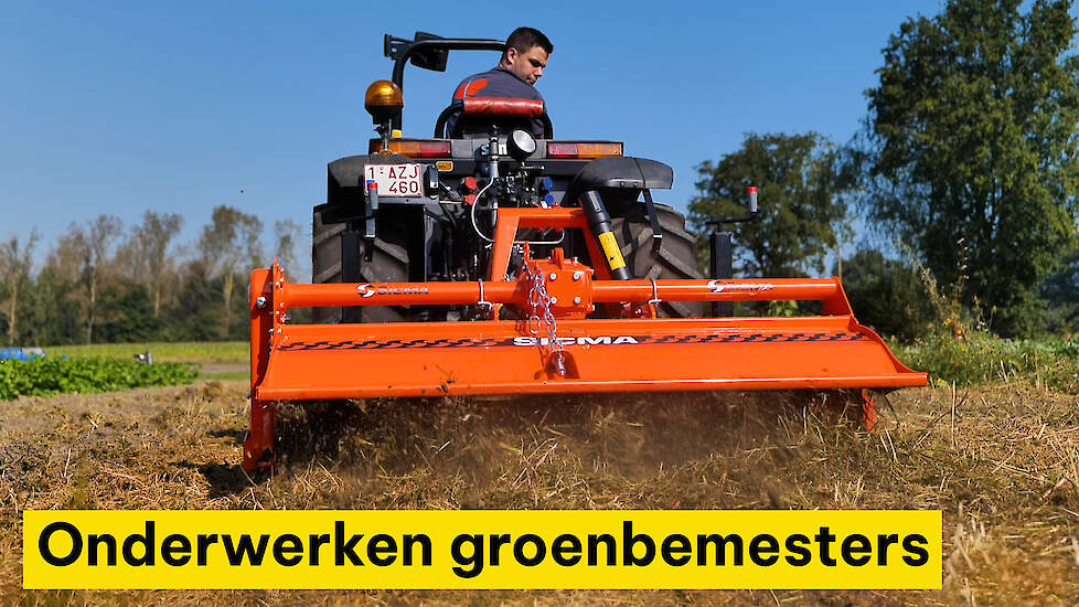 Demo onderwerken groenbemesters Biotechniekdag